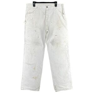 Dickies Work Pants‎ Men 38x32 Utility Carpenter Pocket Straight Paint Splatter